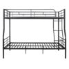 Full Long Over Queen Metal Bunk Bed - Black - Image 2
