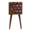 Mini Cube 2 Drawer Nightstand - Chestnut - Image 9