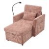 Multifunctional Lazy Person Sofa Recliner With Storage Backrest And Cell Phone Bracket For Living Room And Bedroom - Pink - Image 16