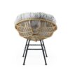 Palos - Outdoor Wicker Lounge Chair (Set of 2) - Brown / Light Gray - Image 6