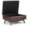Owen - Coffee Table Storage Ottoman - Distressed Chestnut Brown - Image 2