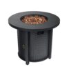 30" Propane Round Fire Table 40000Btu Propane Fire Pit Table - Black - Image 5