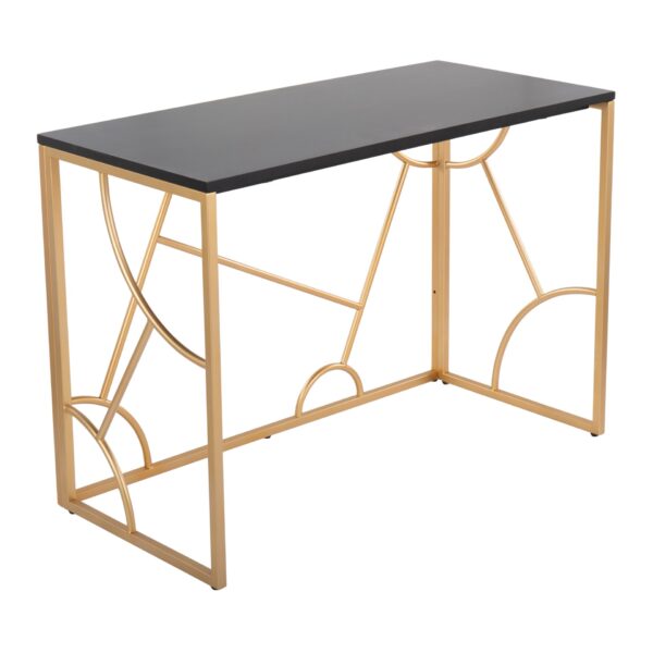 Constellation - Contemporary Desk - Gold / Black