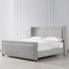 Elle - Wingback Upholstered King Bed - Silver Gray - Image 8