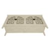 Hollowed Out Cabinet With 4 Doors, Suitable For Bedroom - Natural - Image 15