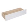 Full Size Canopy Platform Bed 2 Drawers With Support Slats, No Box Spring Needed - Brushed White - Image 8
