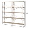 Vintage Industrial Style 5 Tier Large Bookshelf - White - Image 3