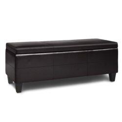 Afton - Storage Ottoman Bench - Tanners Brown