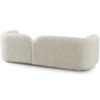 Donna - Japandi Style Boucle Sofa - Cream / Ivory - Image 6