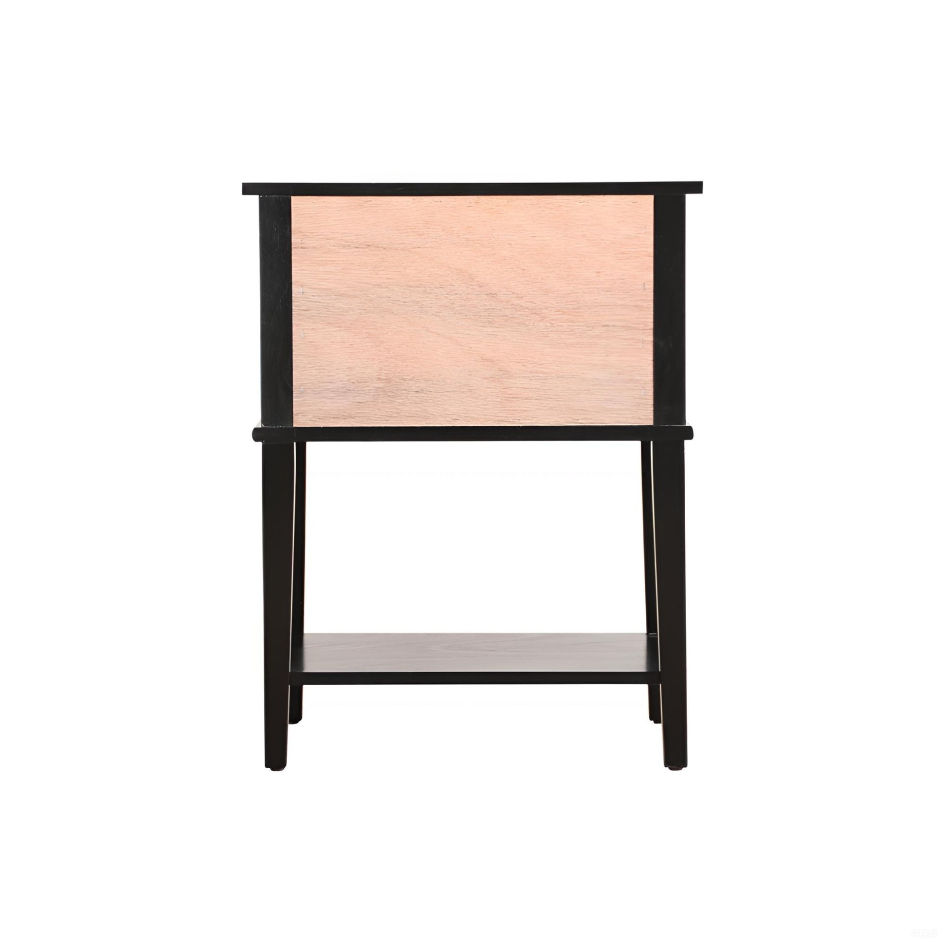 Vibrant Contemporary Nightstand - Black - Image 4