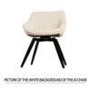 Modern Round Dining Table Set With 2 Chairs Metal Legs, 2 - 4 Person Capacity - Beige / Black - Image 14