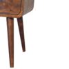 Mini Curve Open Bedside Table - Chestnut - Image 8