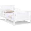 Connelly - Reversible Panel Toddler Bed - White, Rockport Gray - Image 3