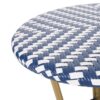 French Bistro Table Outdoor Elegance - White / Blue - Image 11