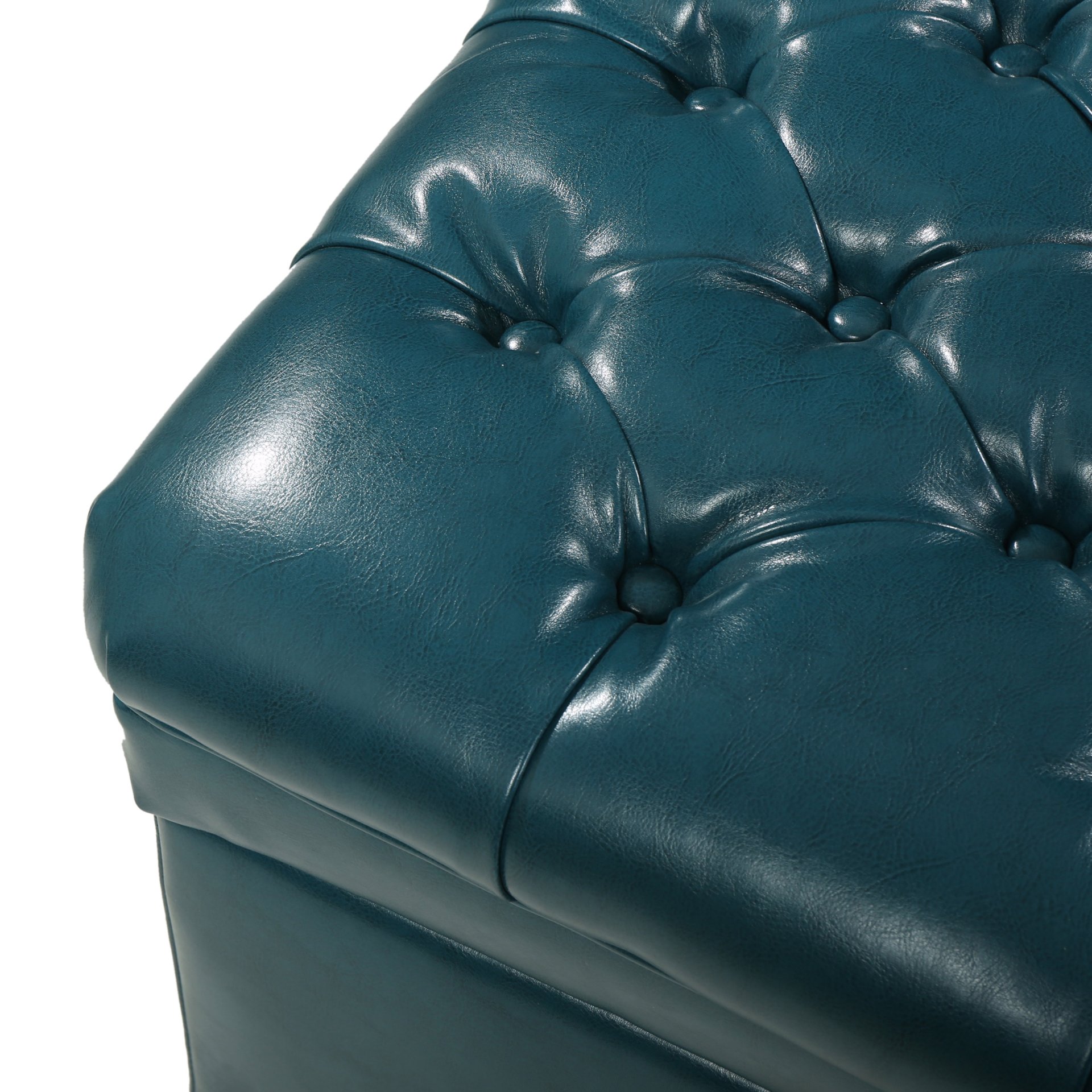 Juliana - Teal Storage Ottoman With Spacious Interior - Teal - Image 11