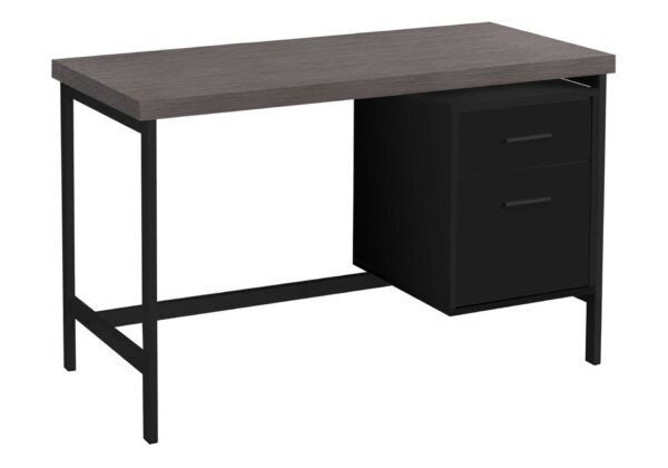 Computer Desk For Home Office, Laptop, Left, Right Set - Up, Storage Drawers, And Contemporary & Modern - Black