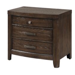 Two Drawer Nightstand - Antique Brown