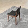 Laura - Mid-Century Modern Solid Wood Dining Chair (Set of 2) - Black - Image 4