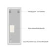 Full Length Mirror Lighted Vanity Body Mirror LED Mirror Wall Mounted Mirror Big Size Rounded Corners, Bedroom, Living Room, Dressing Room Hotel - Clear - Image 8