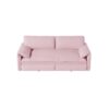 Queen Pull Out Sofa Bed, 3 In 1 Convertible Sleeper Sofa With Side Storage Multifunctional Velvet Loveseat Bed For Living Room - Pink - Image 8