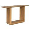 Console Table With Curved Corners And U Base Design - Natural Wood Veneer - Brown - Image 5