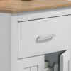 Alonzo - Small Space Counter Height Dining Table With Cabinet And Drawer Storage - Oak And White - Image 4