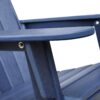 Folding Outdoor Adirondack Chair For Relaxing, Hdpe All-Weather Fire Pit Chair, Patio Lawn Chair For Outside Deck Garden Backyardf Balcony - Navy Blue - Image 10