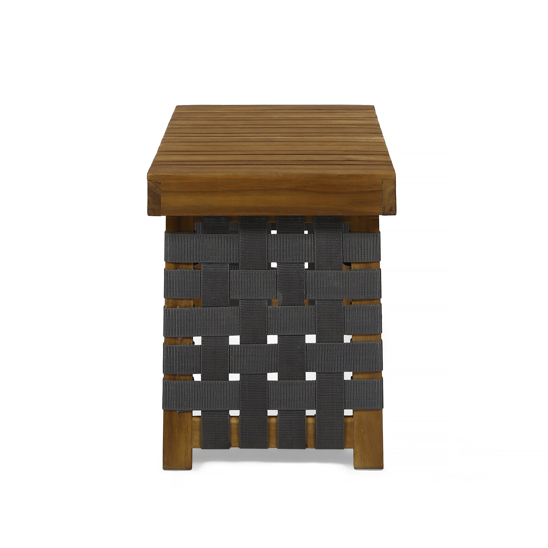 Outdoor Wooden Foldable Side Table - Teak - Image 6