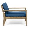 Antoine - Outdoor Club Chairs With Cushions, (Set of 2) - Brown / Teal - Image 5