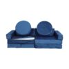 14 Pieces Kids Sofa Modular Play Couch Child Sectional Sofa To Boost Creativity Boys And Girls Diy Creating Playroom Couch Furniture For Toddlers Convertible Foam And Floor Cushion - Blue - Image 13