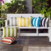 Horizon - Stripe Pillow Outdoor & Indoor - Black - Image 10