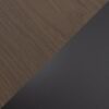 Elia - Contemporary Adjustable Bar Table - Black / Walnut - Image 3