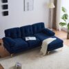 Modern L Shaped Sectional Sofa For Living Room And Bedroom - Blue - Image 9