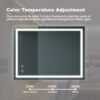 Briiiliant - Bathroom Vanity Mirror Anti Fog, Dimmable Rectangle Mirror & Front Lighting Smart Memory Function - Silver - Image 9