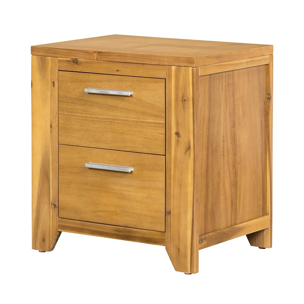 Nightstand - Natural Wood / Brown - Image 3