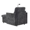 Multifunctional Lazy Person Sofa Recliner With Storage Backrest And Cell Phone Bracket For Living Room Or Bedroom - Black - Image 15
