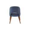 Dining Side Chair Upholstered Textured Fabric (Set of 2) - Navy - Image 10