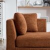 Wide Modern Double Sided Upholstered Chaise Lounge - Caramel - Image 11