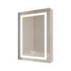 26" X 20" Bathroom Medicine Cabinet With LED Mirror, Anti-Fog, Waterproof, 3000K~6000K Single Door Lighted Bathroom Cabinet With Touch Swich, Dimmable, Recessed Or Surface Mount (Right Door) - Silver - Image 9