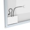 LED Bathroom Vanity Mirror Wall Mounted Adjustable White / Warm / Natural Lights Anti-Fog Touch Switch With Memory Modern Smart Large Bathroom Mirrors - Silver - Image 13