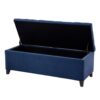 Shandra - Tufted Top Soft Close Storage Bench - Navy - Image 5