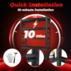 Heavy Duty Storage Rack, 5 Layer Adjustable Shelf, Suitable For Tool Rooms, Garages - Black - Image 10