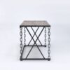 Jodie - Console Table - Rustic Oak / Antique Black - Image 2