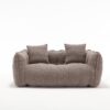 Soft Beanbag Chair With High Resilience Foam Core For Two People - Brown - Image 21