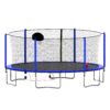 16Ft Trampoline With Basketball Hoop Pump And Ladder (Inner Safety Enclosure) With Soccer Goal - Blue - Image 10