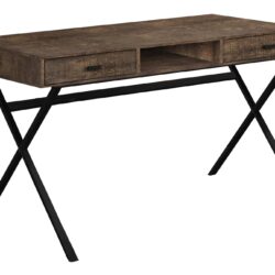 Computer Desk For Home Office, Laptop, Storage Drawers, Contemporary & Modern - Brown