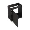 Modern 16" Bathroom Vanity Sink Combo With Ceramic Sink And Cabinet For Small Spaces - Black - Image 23
