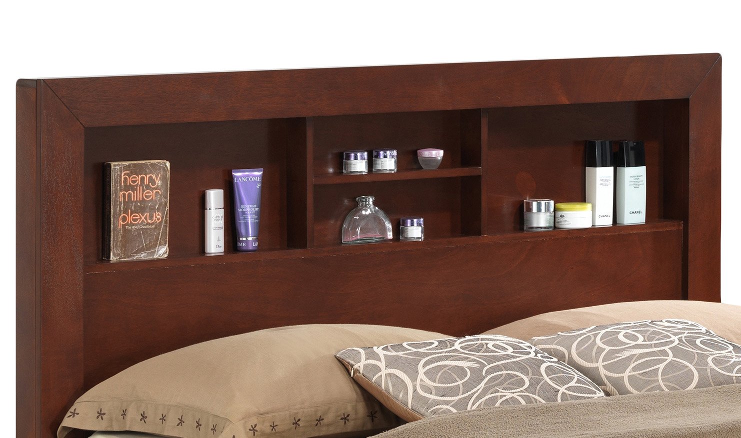 King Storage Bed - Cherry - Image 5