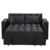 Multi Functional Sofa Bed With Cup Holder And USB Port For Living Room Or Apartments - Black - Image 13