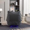 270 Swivel Glider Recliner Chair, Power Recliner Rocking Chair, USB Port Charge For Nursery Chair With Atmosphere Lamp For Living Room Bedroom Apartment - Dark Gray - Image 7